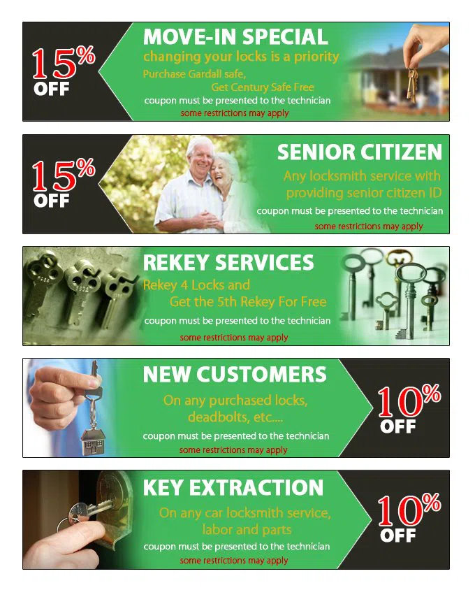 Lock Safe Services Colorado Springs, CO 719-315-3315 - coupon23-set-five